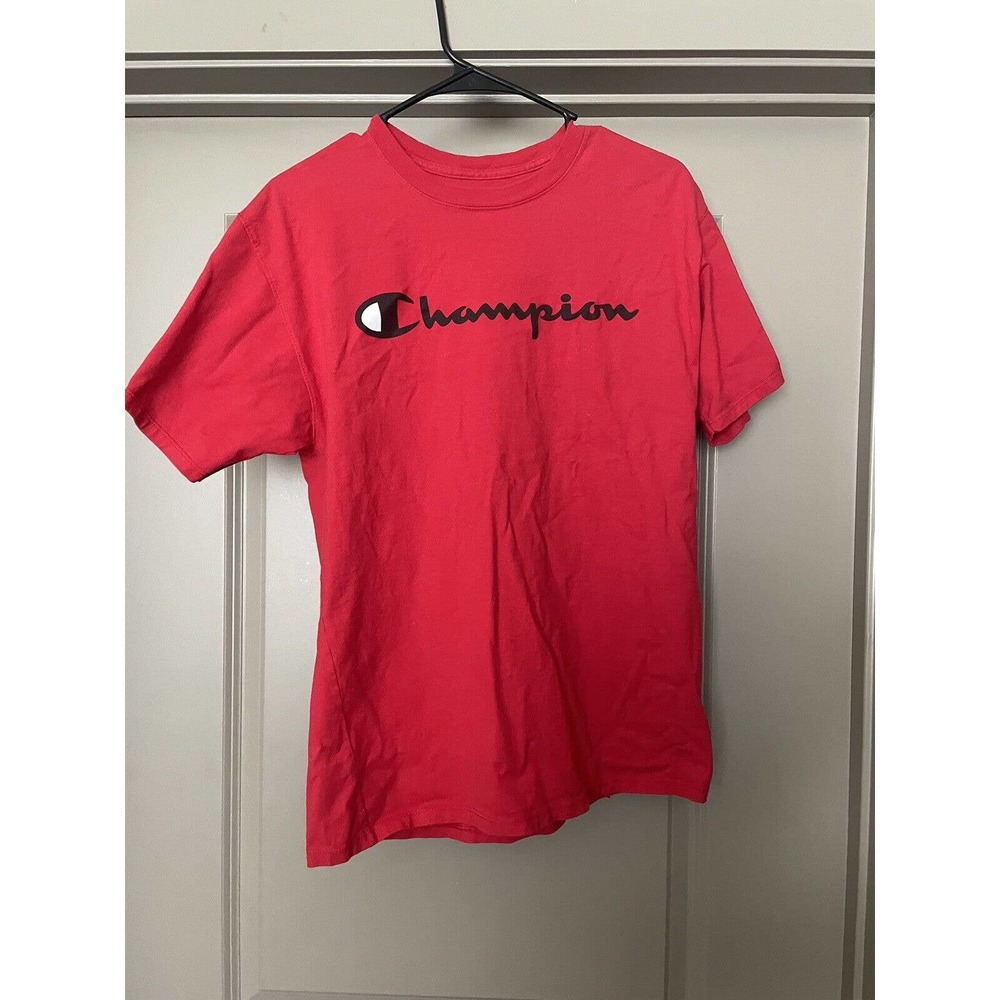 Champion Mens Red Graphic T Shirt - Champion - Size Medium